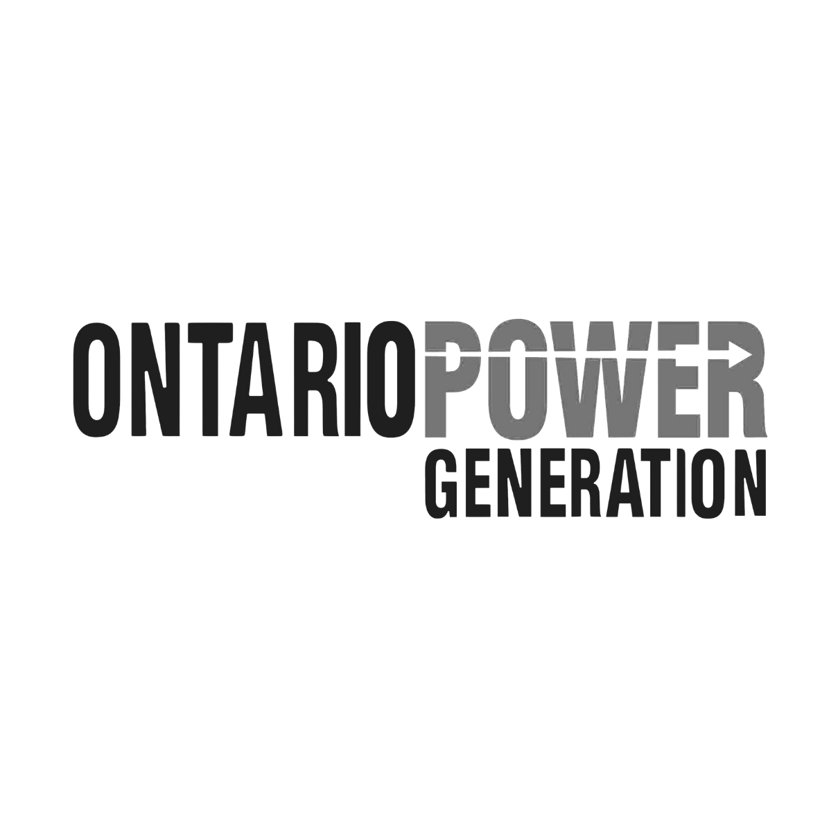Ontario Power Generation logo in black and gray text on a white background