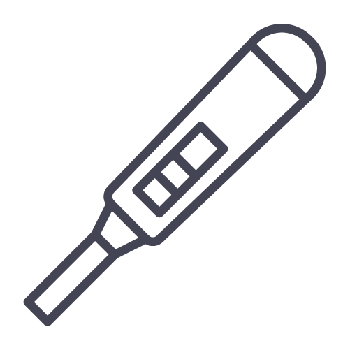 Graphic of a positive pregnancy test.