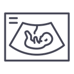 Graphic of an ultrasound.