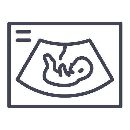 Graphic of an ultrasound.