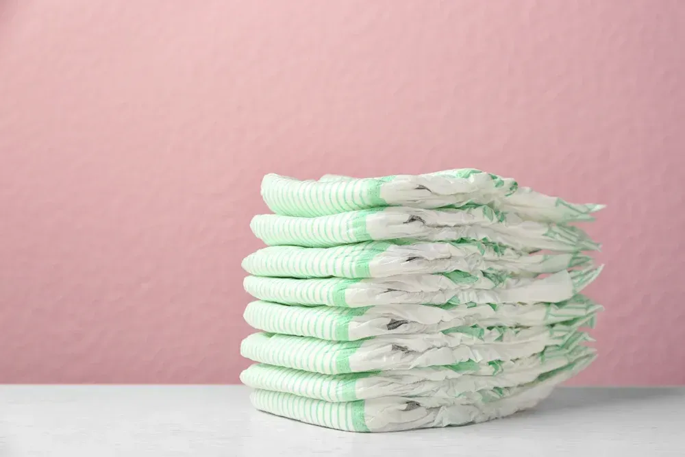 A pile of diapers.