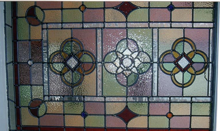 Leadlights with Circle Patterns — Sydney, NSW — Edwards Leadlights