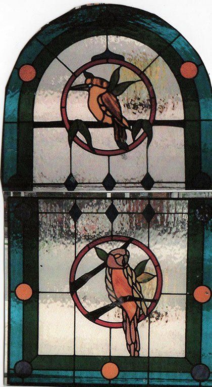 Simple Bird Design Stained Glass — Sydney, NSW — Edwards Leadlights