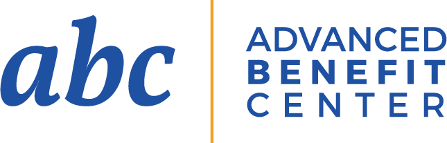 Logo with blue "abc" and "Advanced Benefit Center" text.
