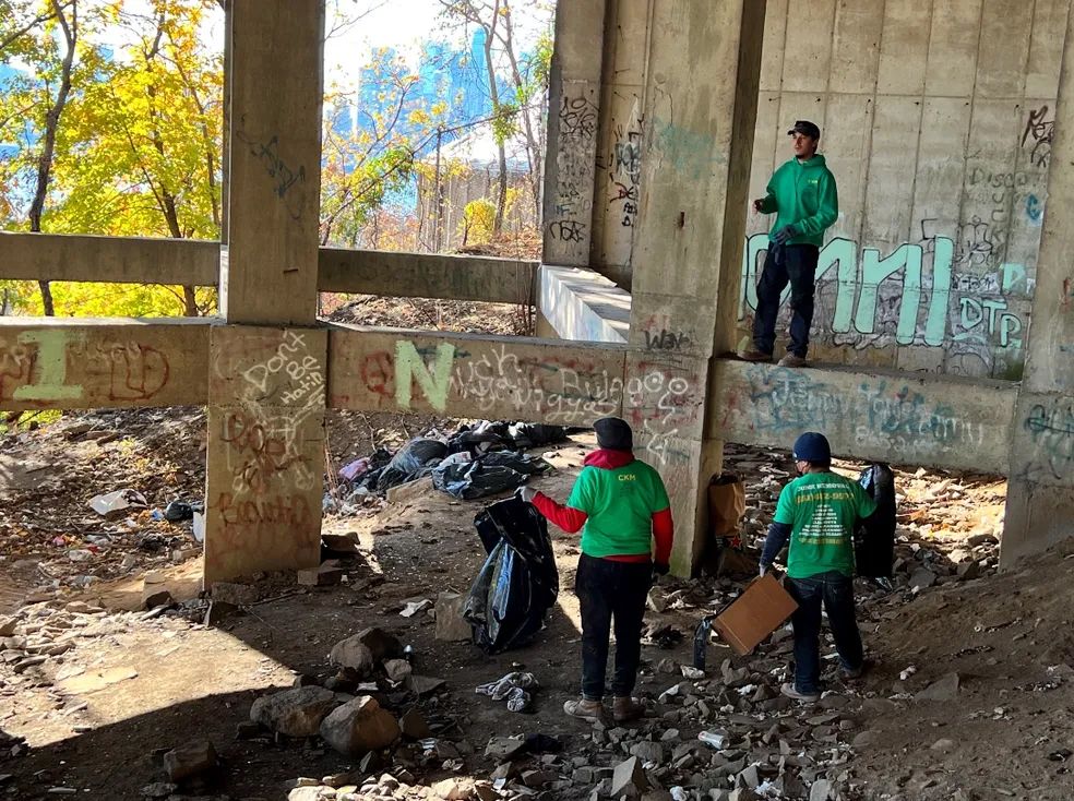 Workers Collecting Trash And Junk — West New York, NJ — CKM Junk Removal