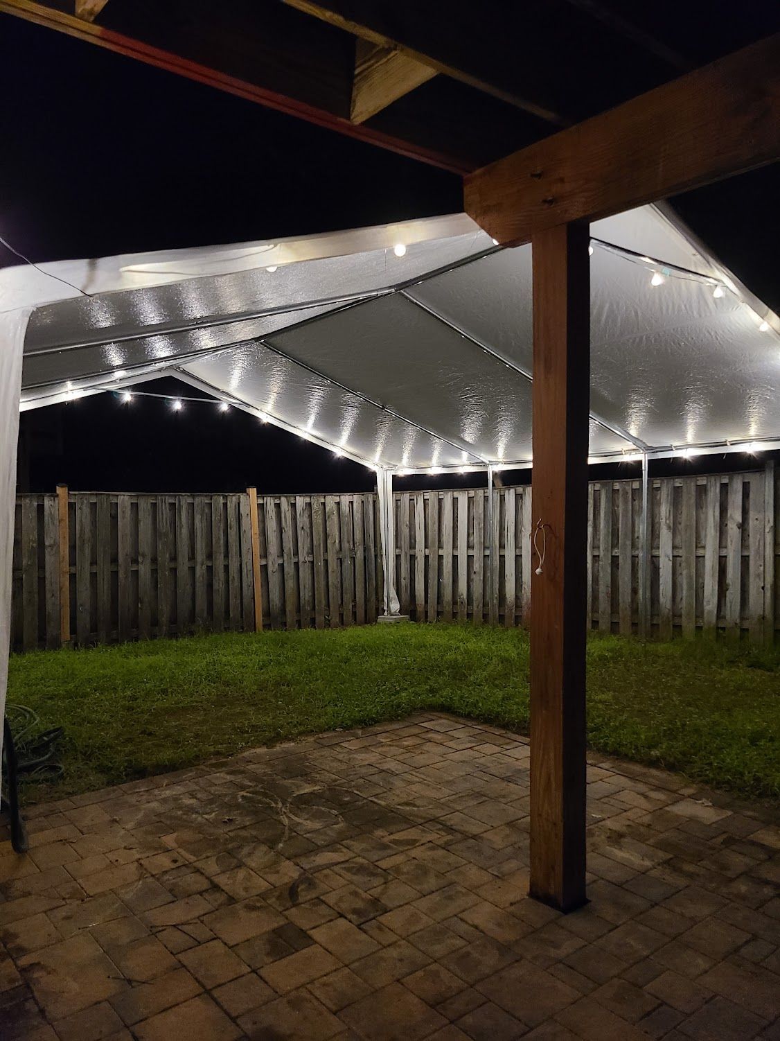 20x20 foot pole-tent available for outdoor event rentals in Woodbridge, VA