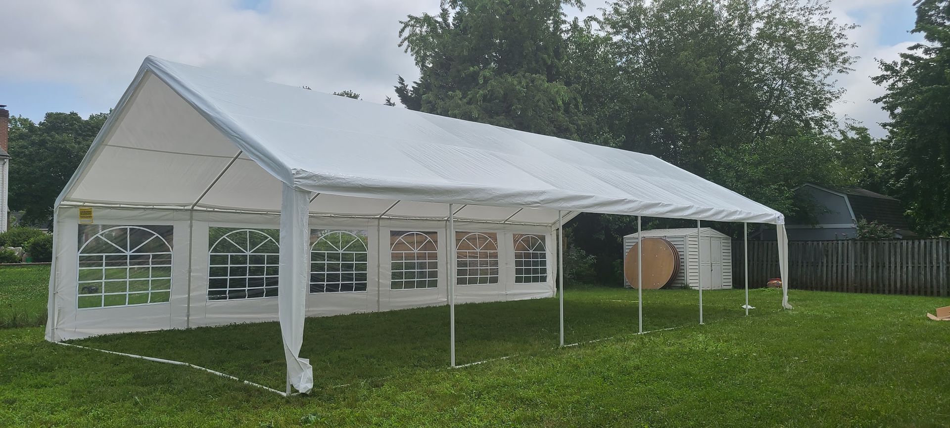 20x40 foot pole-tent available for outdoor event rentals in Woodbridge, VA