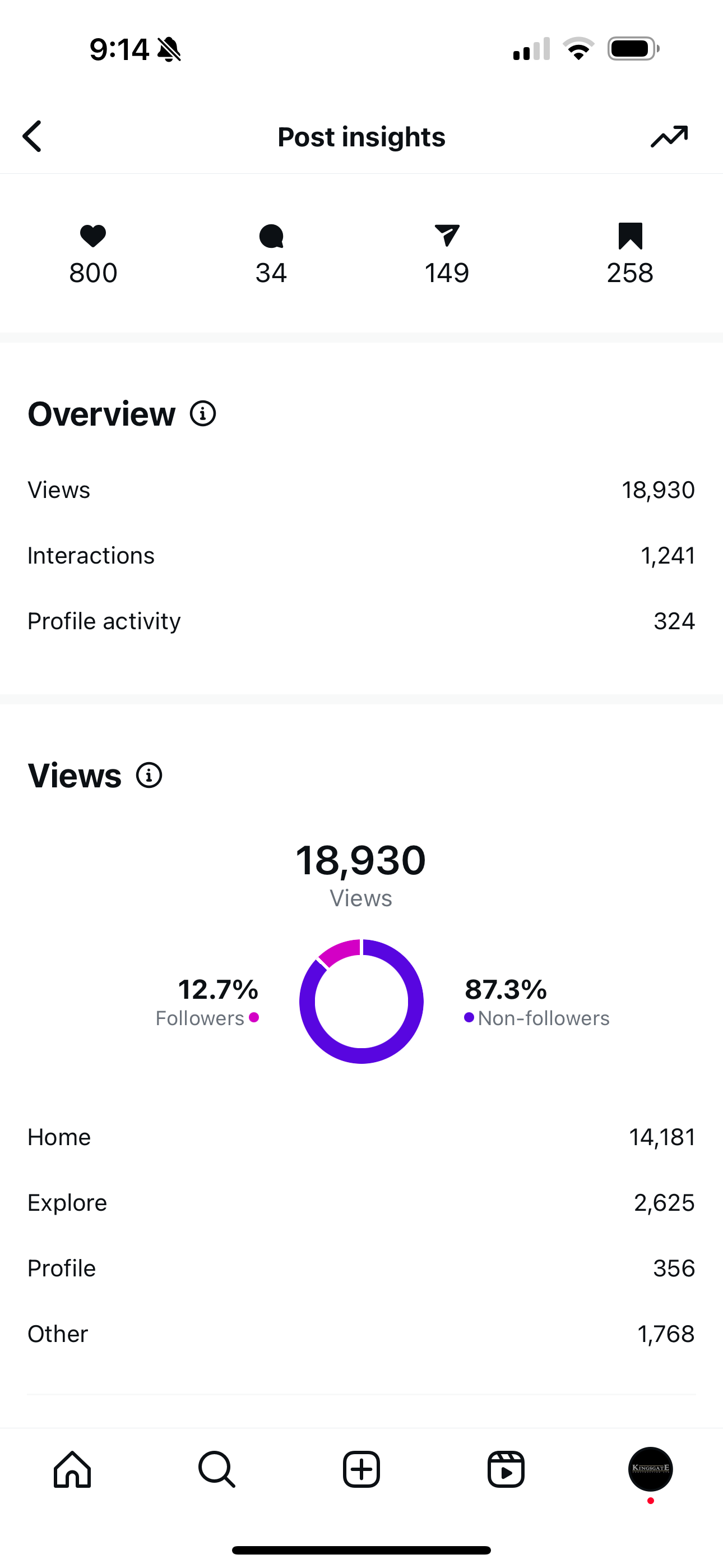 A screenshot of a social media app on a cell phone.