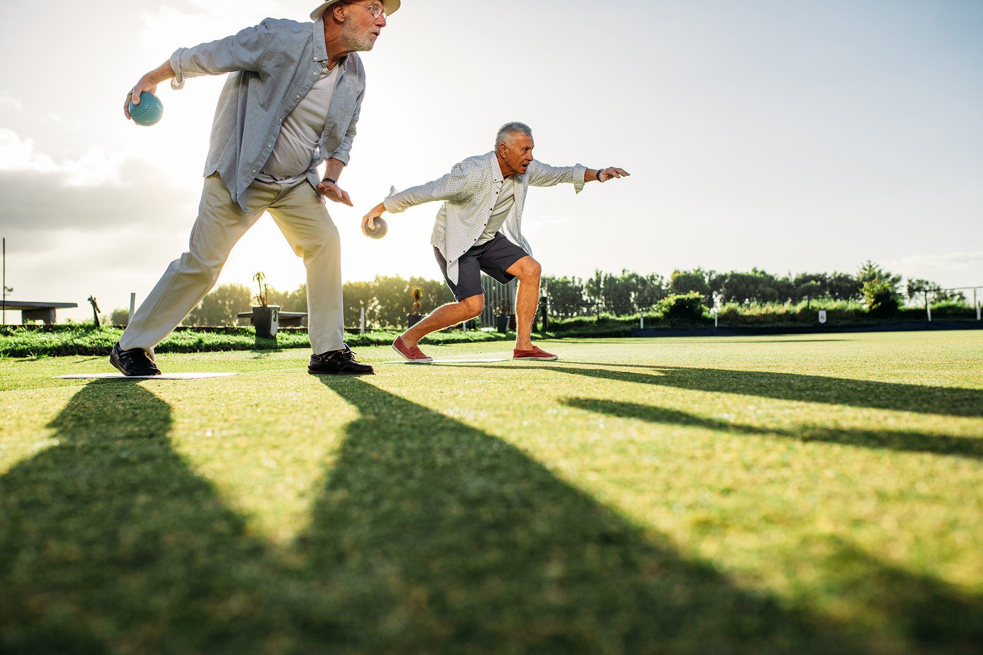 Men Playing Bowls