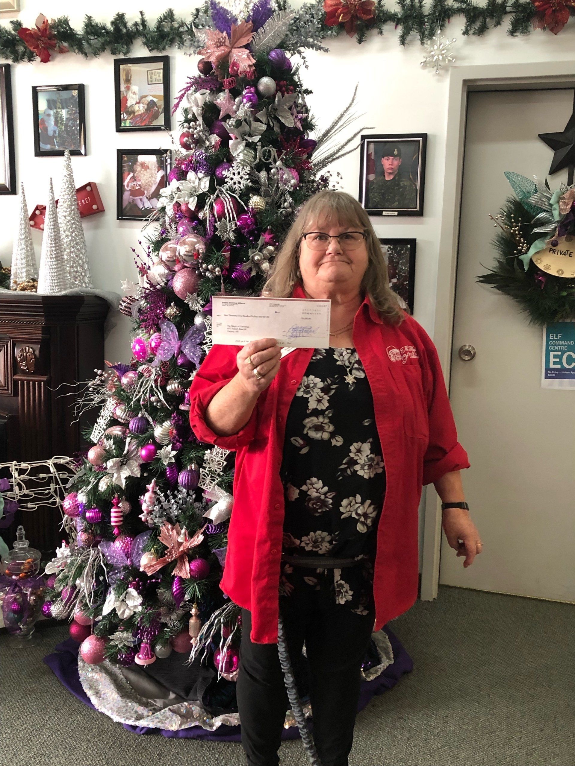 The Magic of Christmas Charity Calgary Alberta Electrical Alliance Donation