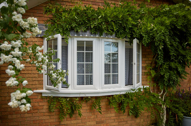Shows an external view of a Bay Window.