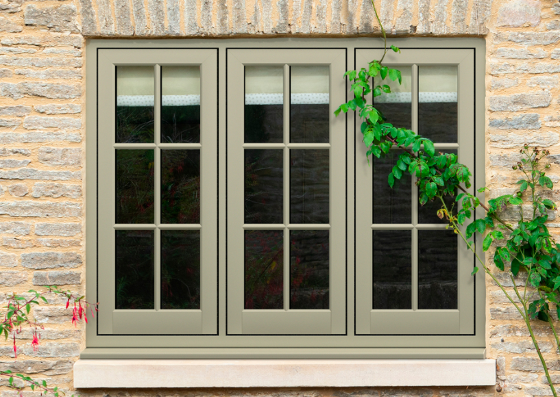 This shows a full external view of a Flush Casement Window.