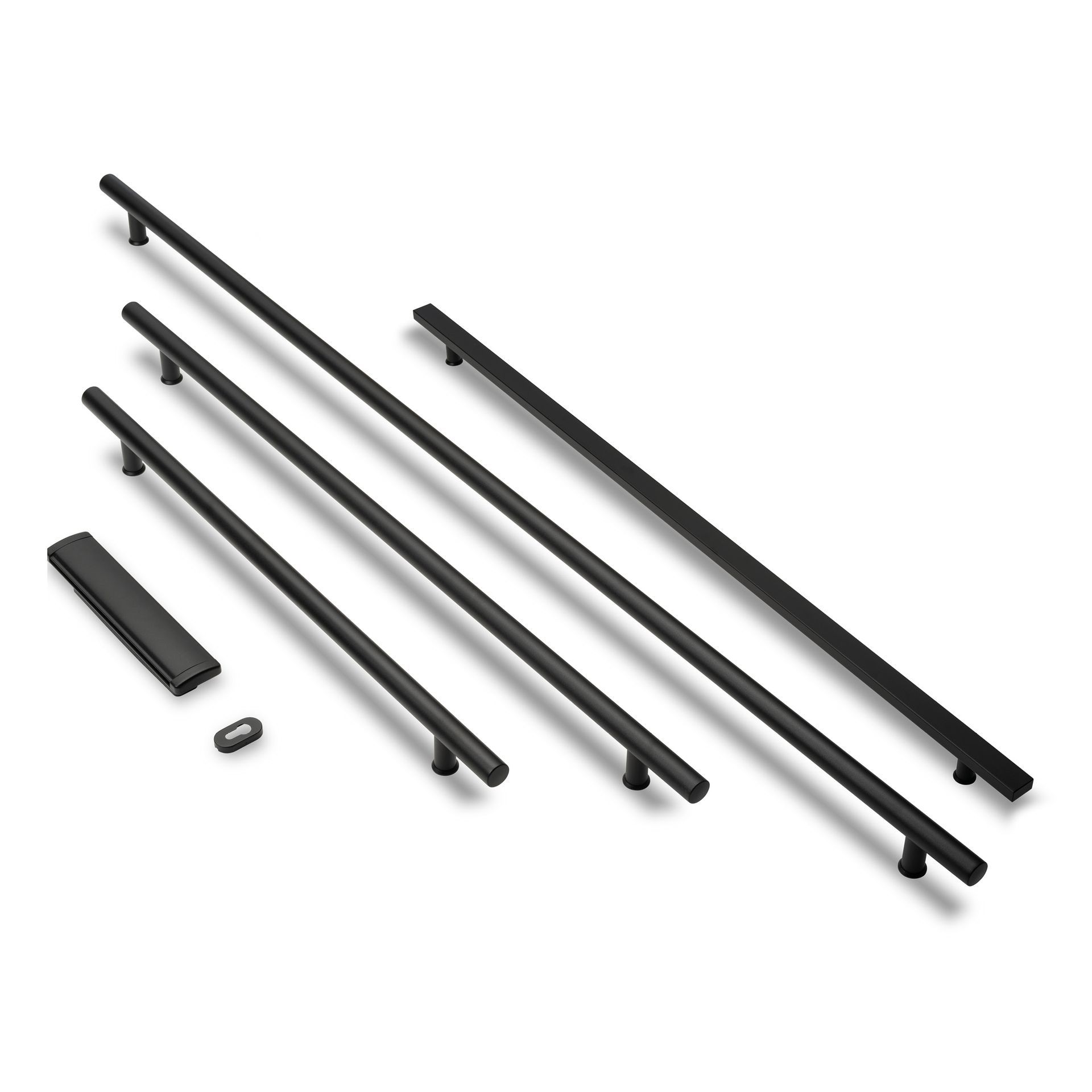 Examples of bar handle options for a composite door.