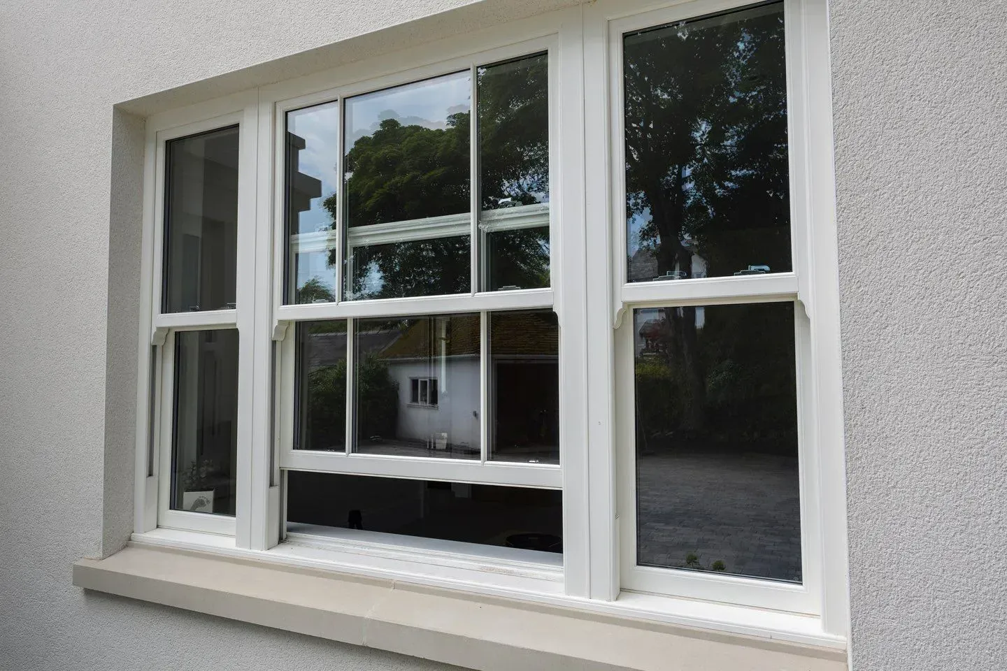 Example of a UPVC Sliding Sash Window.