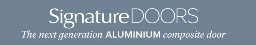 Smart logo for Aluminium Signature composite doors.