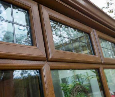 This is an external view of Brown casement windows.