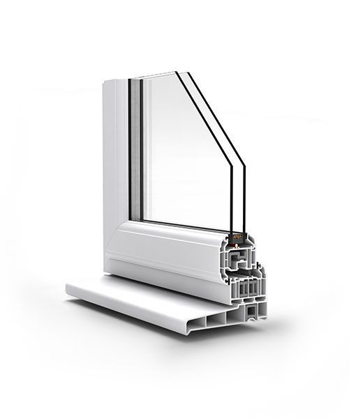 Shows a Sculptured Frame section for a Casement Window.