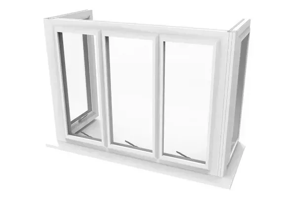 External view of a bay window.