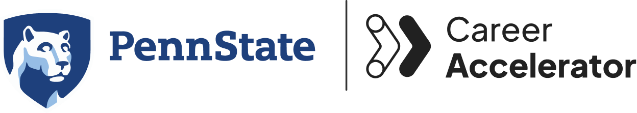 Penn state and The Global Career Accelerator logos