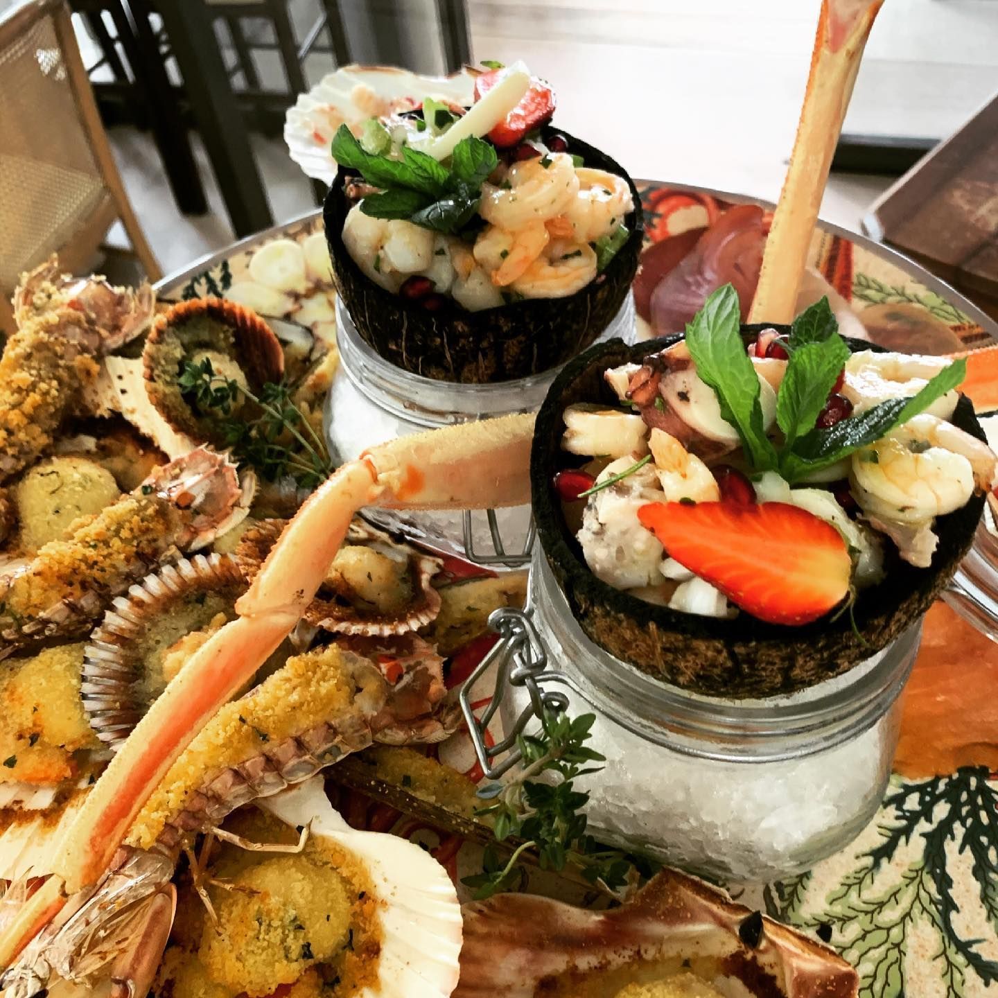 menù di mare sul Garda