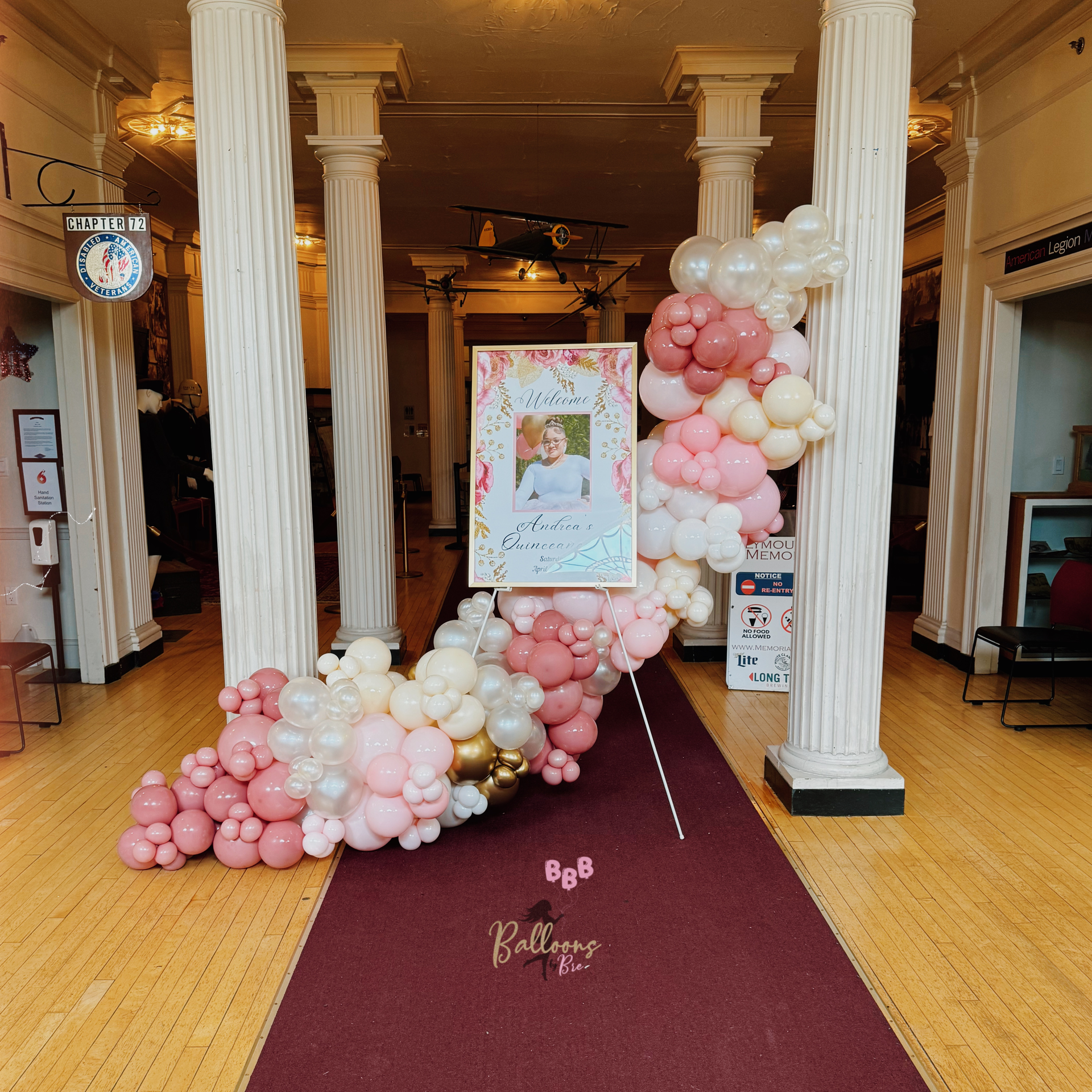 Luxury balloon backdrop for a celebration