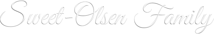 White cursive text reading &ldquo;Sweet-Olsen Family Mortuary&rdquo;