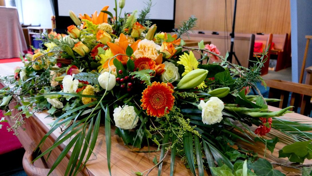 corona fiori funebre