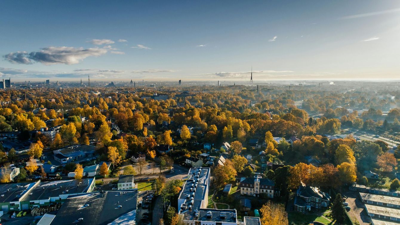 arial view of homes in neighborhoods