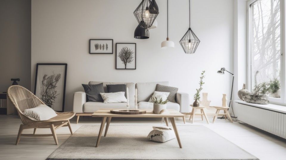 photo of white living room