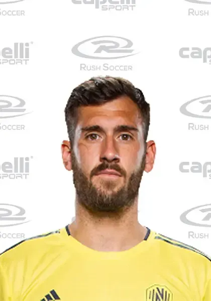 A man with a beard is wearing a yellow adidas shirt