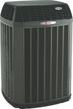 A traeger air conditioner is sitting on a white background