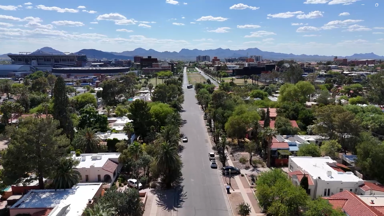 Historic District Sam Hughes in Central Tucson, Arizona