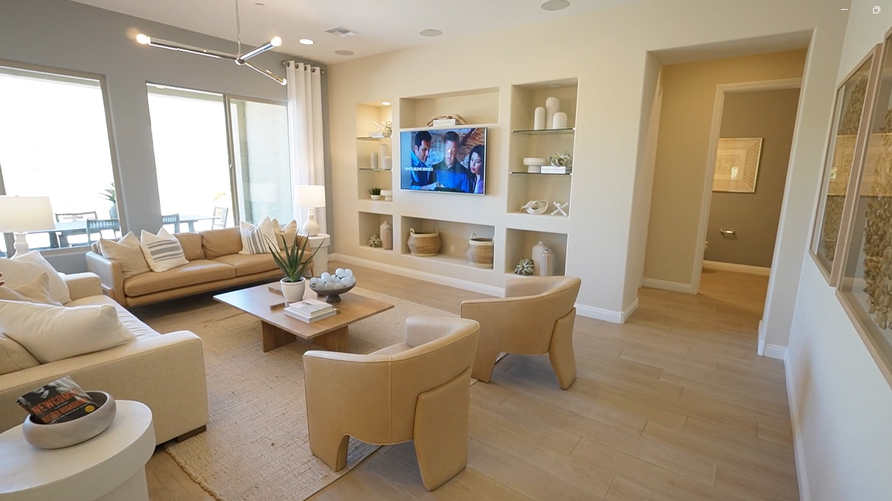 Large windows fill the Ravenna Floor Plan's great room with natural light in Oro Valley, Tucson, AZ