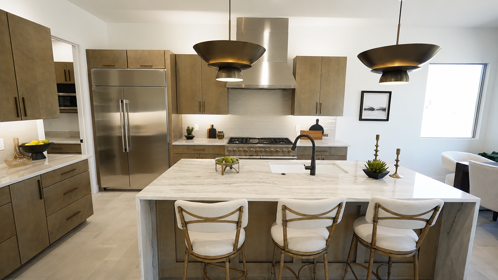 Modern kitchen inside this luxury home in Dove Mountain, Arizona