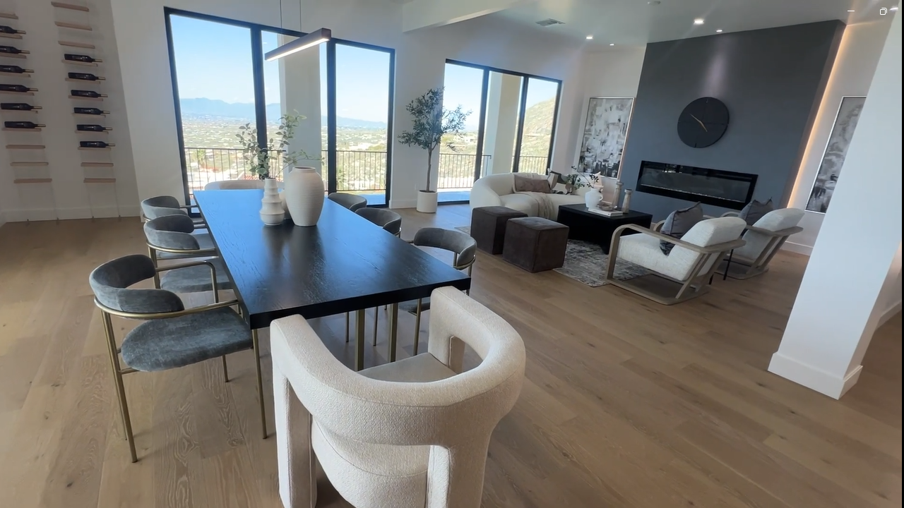 Stunning views from all corners of this luxury house in Skyline Country Club, Tucson, Arizona. 