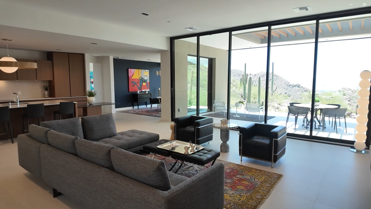 Stunning views from every room in this luxury home within the exclusive Canyon Pass community in Dove Mountain, AZ.
