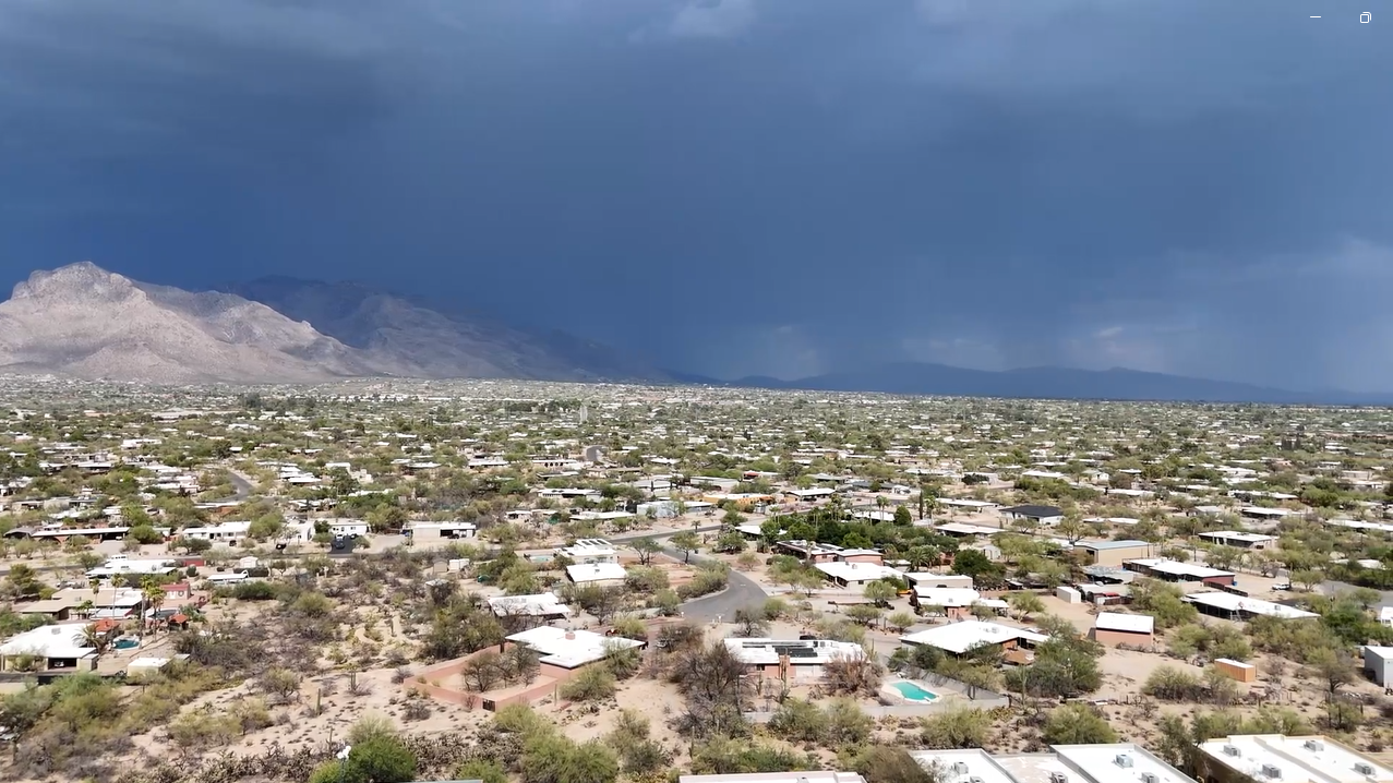 Tucson, Arizona during the monsoon season