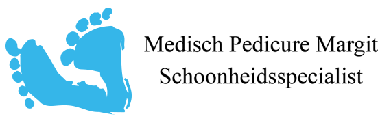 Blue foot outline with text 