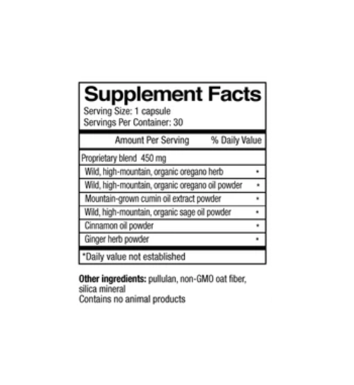 Physician's Strength Oregacillin supplement bottle with blue and white label