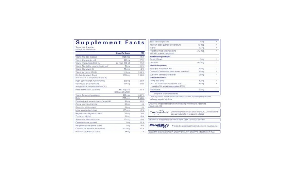 White bottle of Pure Encapsulations PureLean Nutrients dietary supplement with blue label.