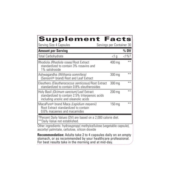White supplement bottle labeled “HPA ADAPT” by Integrative Therapeutics on a white background