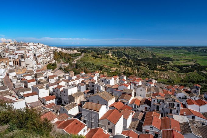 Pisticci città dall'alto