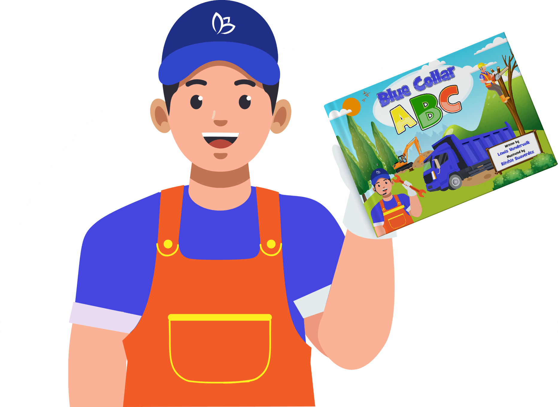 Blue Crocus Avatar holding Blue Collar ABCs book