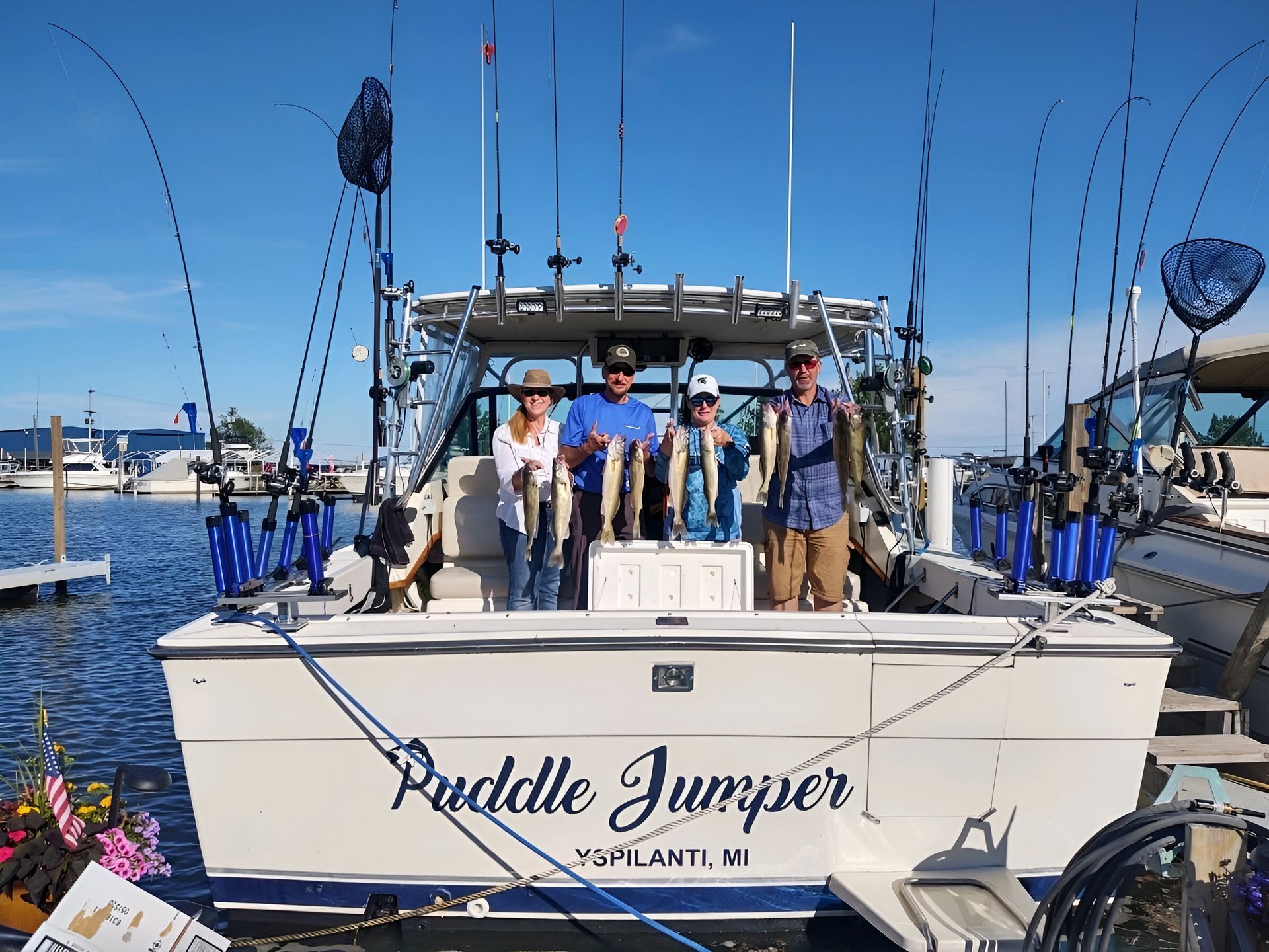 Salmon Fishing Guide Boat