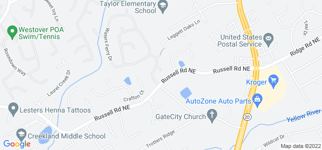 Map of business location