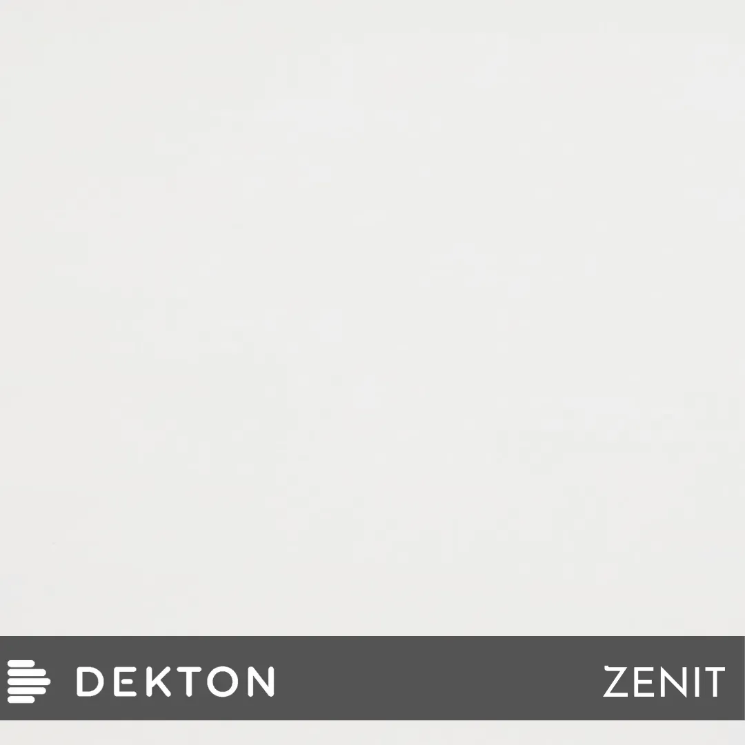 Logotipo de DEKTON Zenit sobre un fondo gris claro
