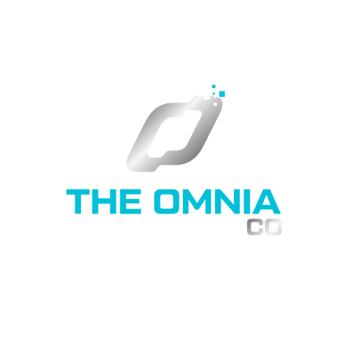 A logo for a company called the omnia co.