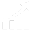A black and white drawing of a graph with a arrow pointing up.