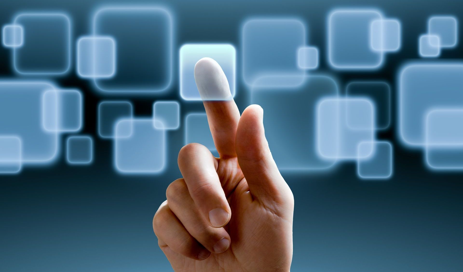 A person is pressing a button with their finger