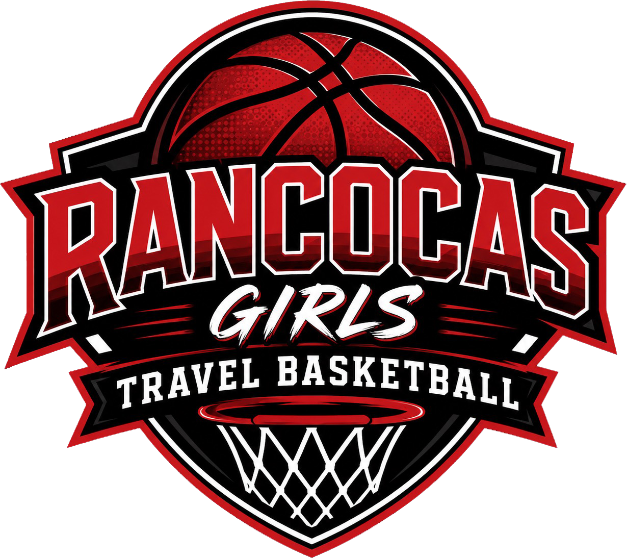 rancocas valley girls travel basketaball logo